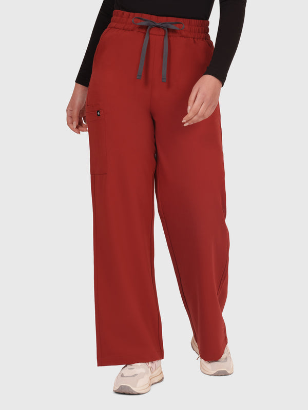 Elan High Waisted Wide-Leg Scrub Pant
