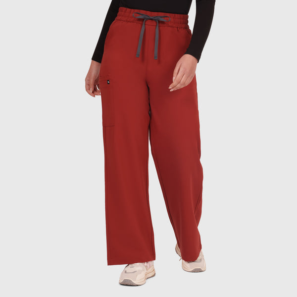Elan High Waisted Wide-Leg Scrub Pant