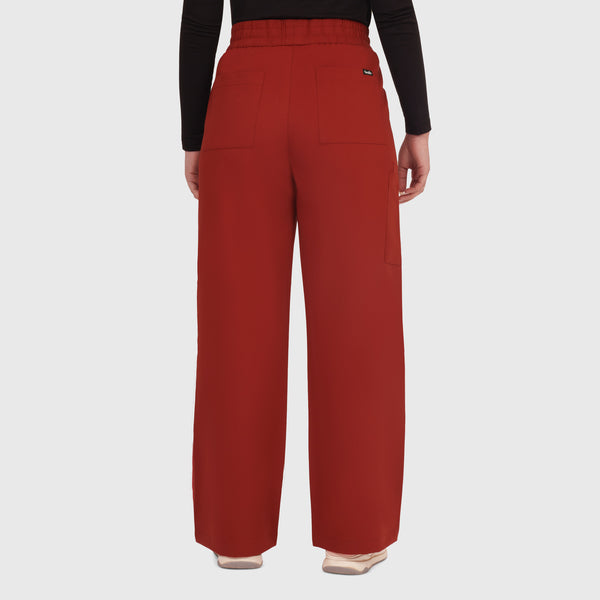 Elan High Waisted Wide-Leg Scrub Pant