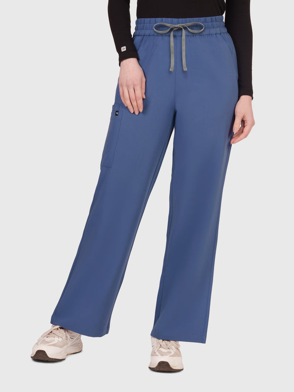 Elan High Waisted Wide-Leg Scrub Pant