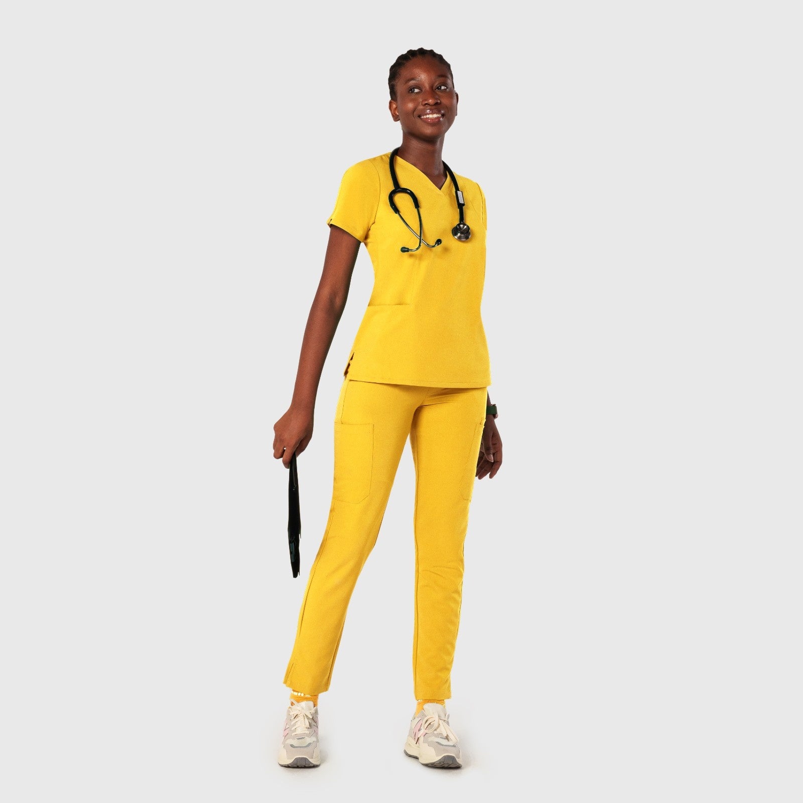 Sleek Eight-Pocket Slim Scrub Pant