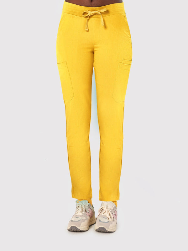 Sleek Eight-Pocket Slim Scrub Pant