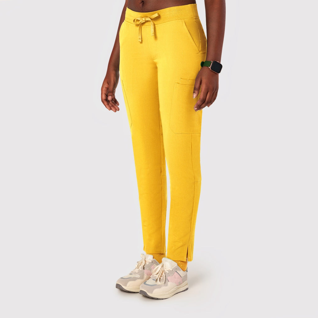 Sleek Eight-Pocket Slim Scrub Pant