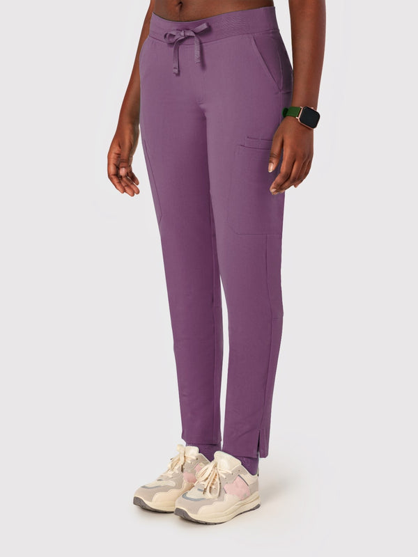 Sleek Eight-Pocket Slim Scrub Pant