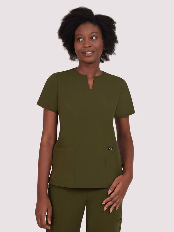 Nexa Six-Pocket Scrub Top
