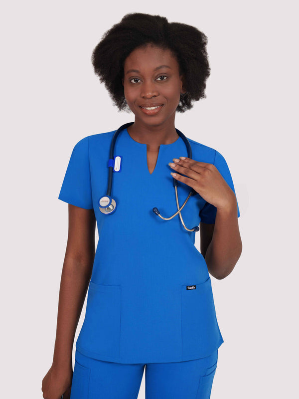 Nexa Six-Pocket Scrub Top