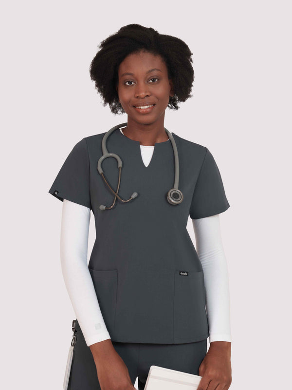Nexa Six-Pocket Scrub Top