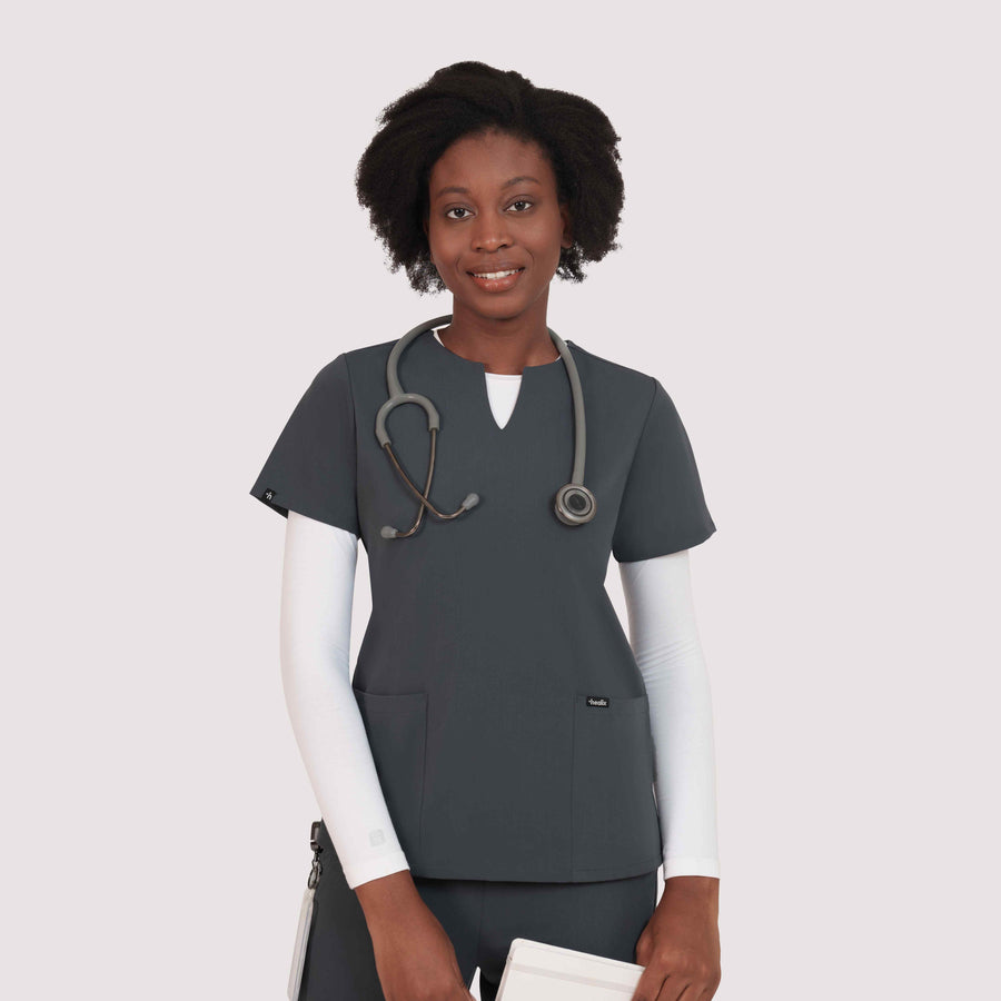 Nexa Six-Pocket Scrub Top