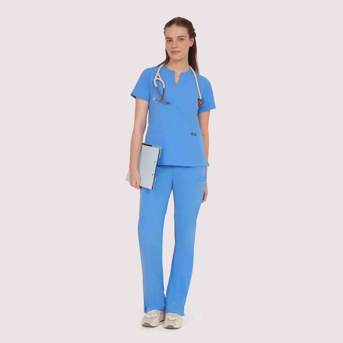 Nexa Six-Pocket Scrub Top