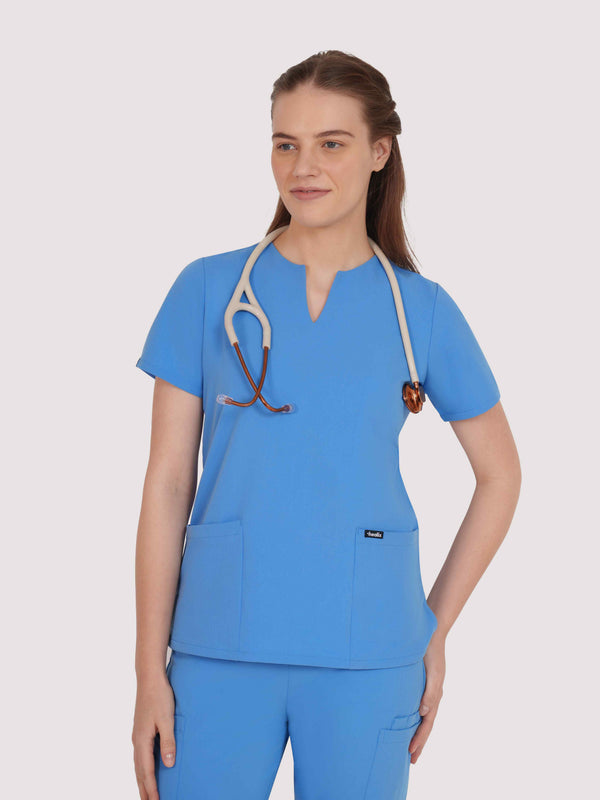 Nexa Six-Pocket Scrub Top