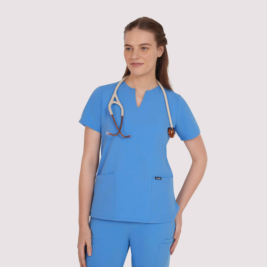 Nexa Six-Pocket Scrub Top