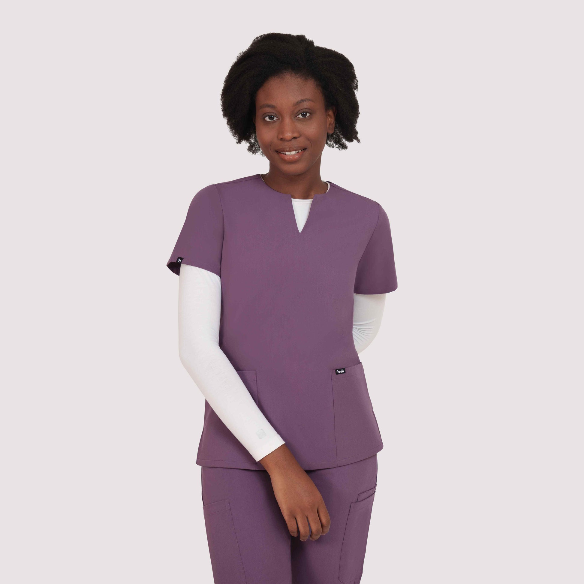 Nexa Six-Pocket Scrub Top