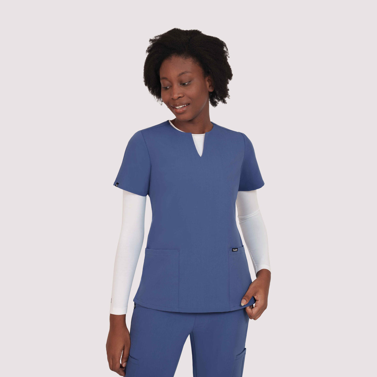 Nexa Six-Pocket Scrub Top