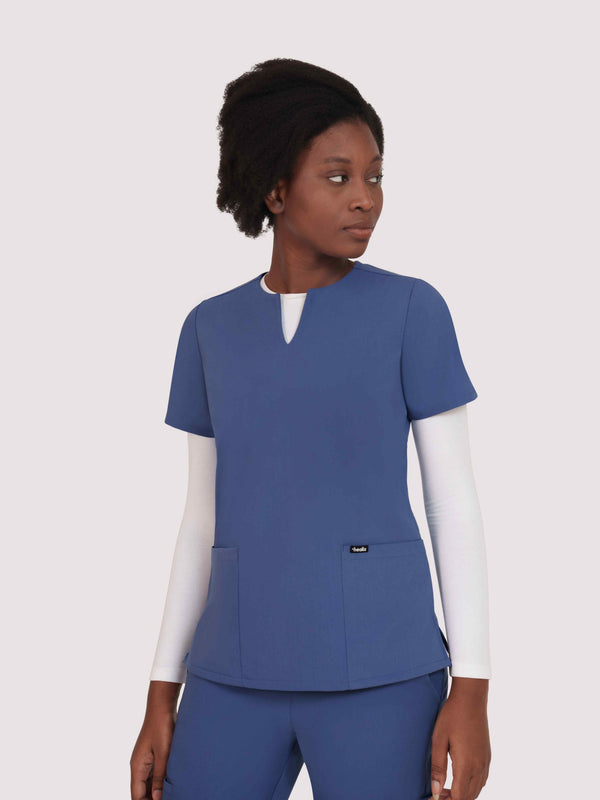 Nexa Six-Pocket Scrub Top
