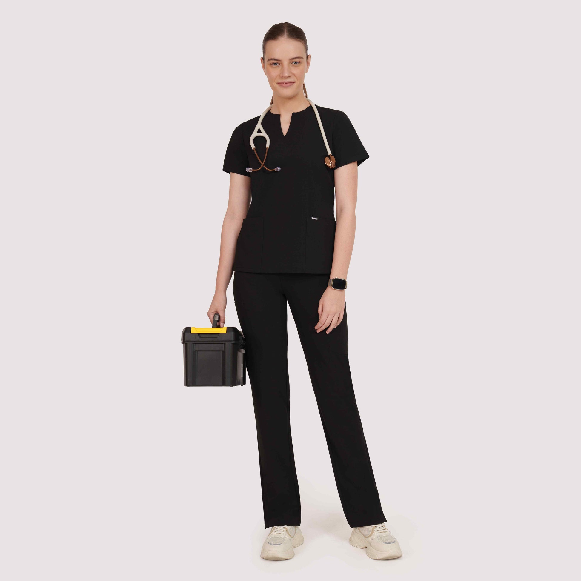 Nexa Six-Pocket Scrub Top