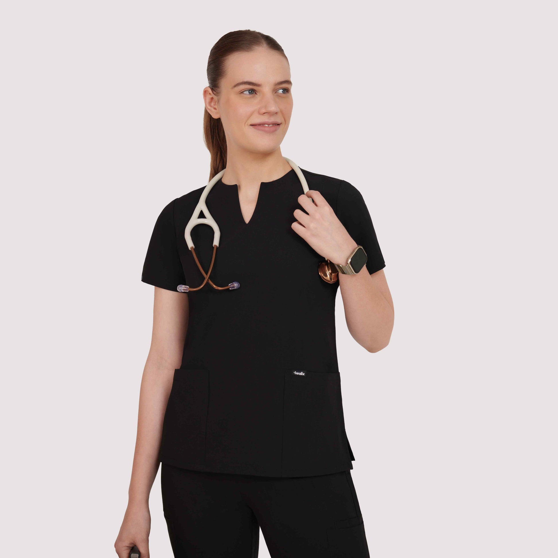 Nexa Six-Pocket Scrub Top