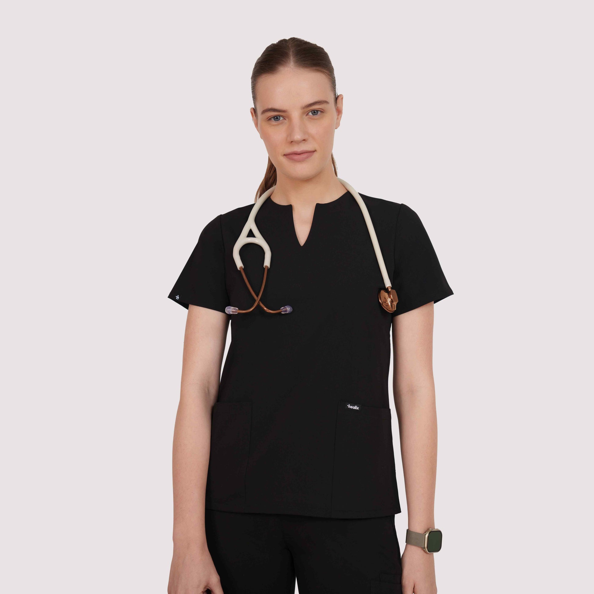 Nexa Six-Pocket Scrub Top
