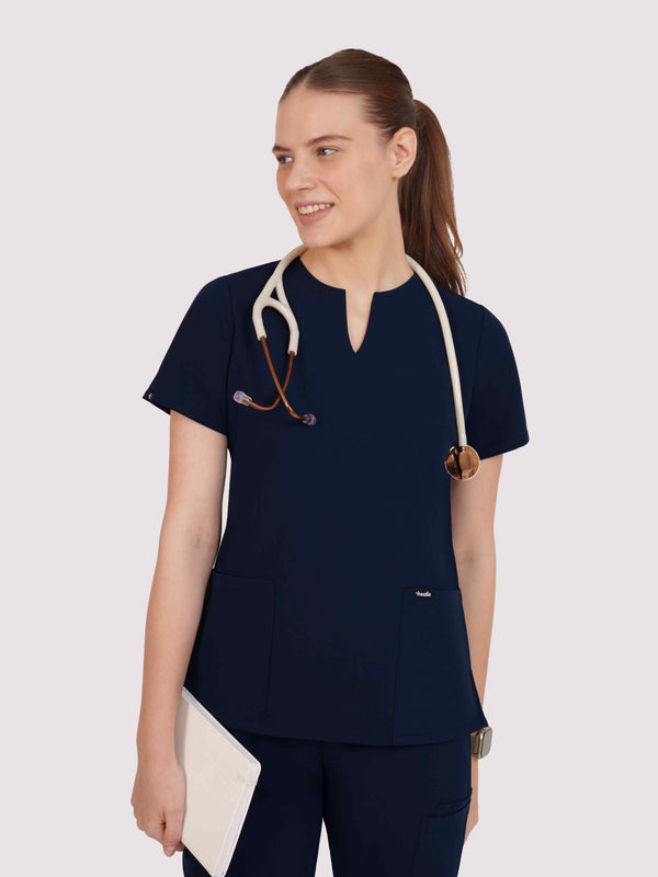 Nexa Six-Pocket Scrub Top