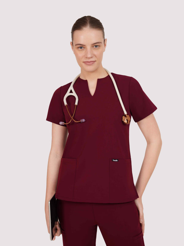 Nexa Six-Pocket Scrub Top