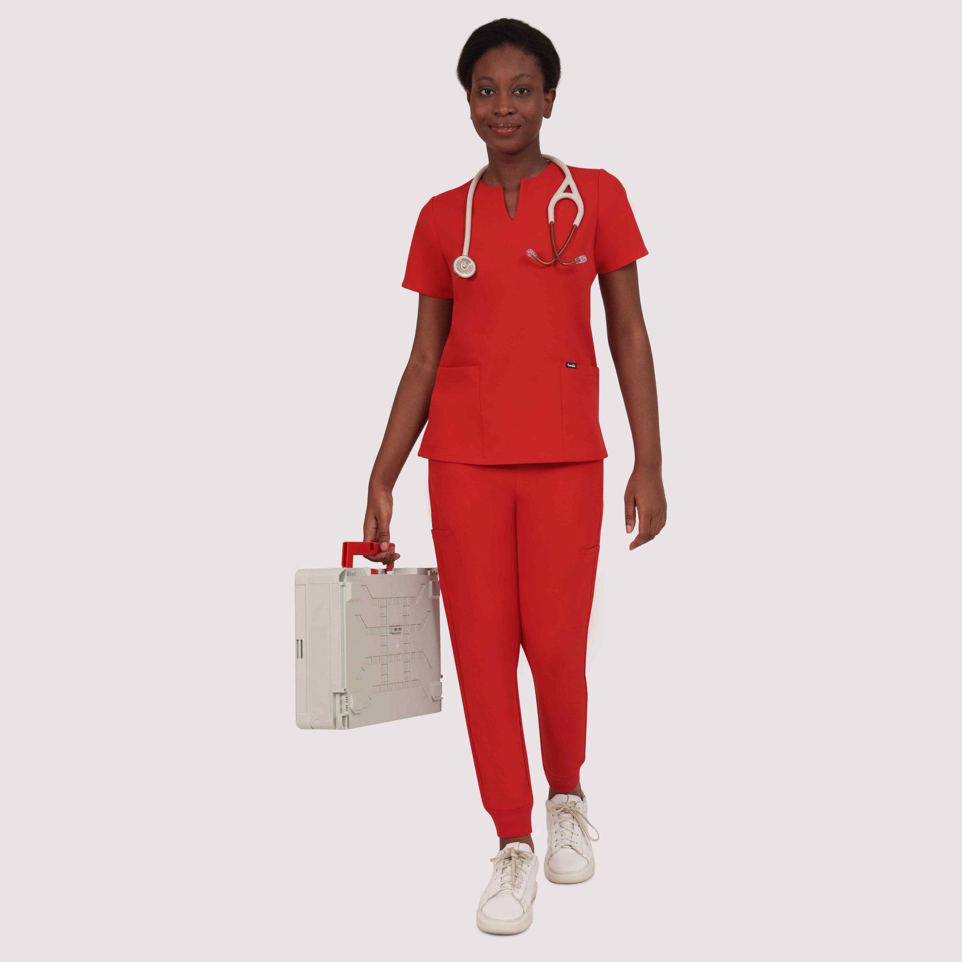 Nexa Six-Pocket Scrub Top
