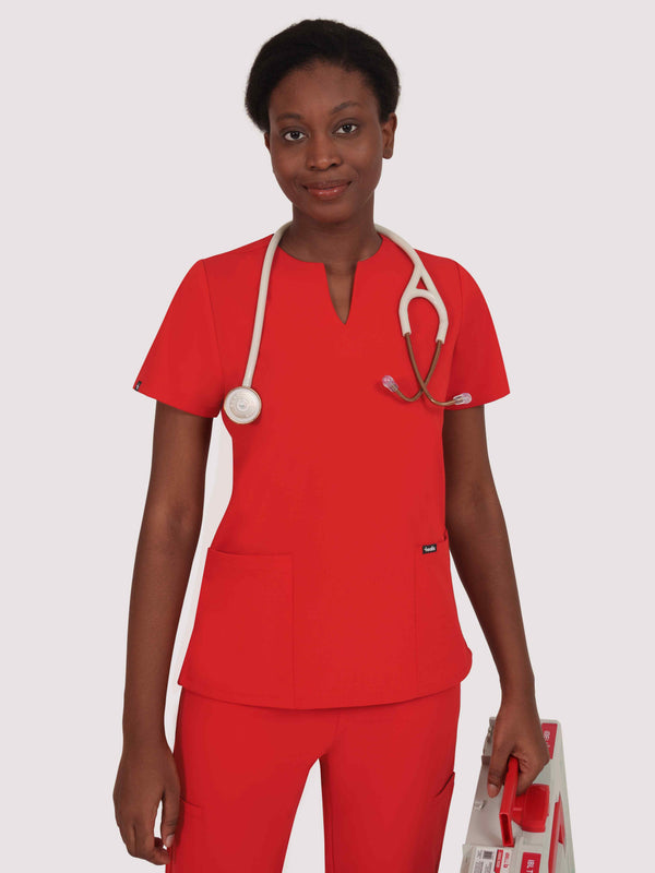 Nexa Six-Pocket Scrub Top