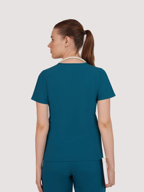 Nexa Six-Pocket Scrub Top
