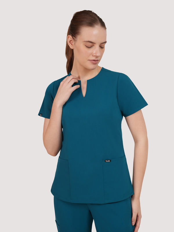 Nexa Six-Pocket Scrub Top