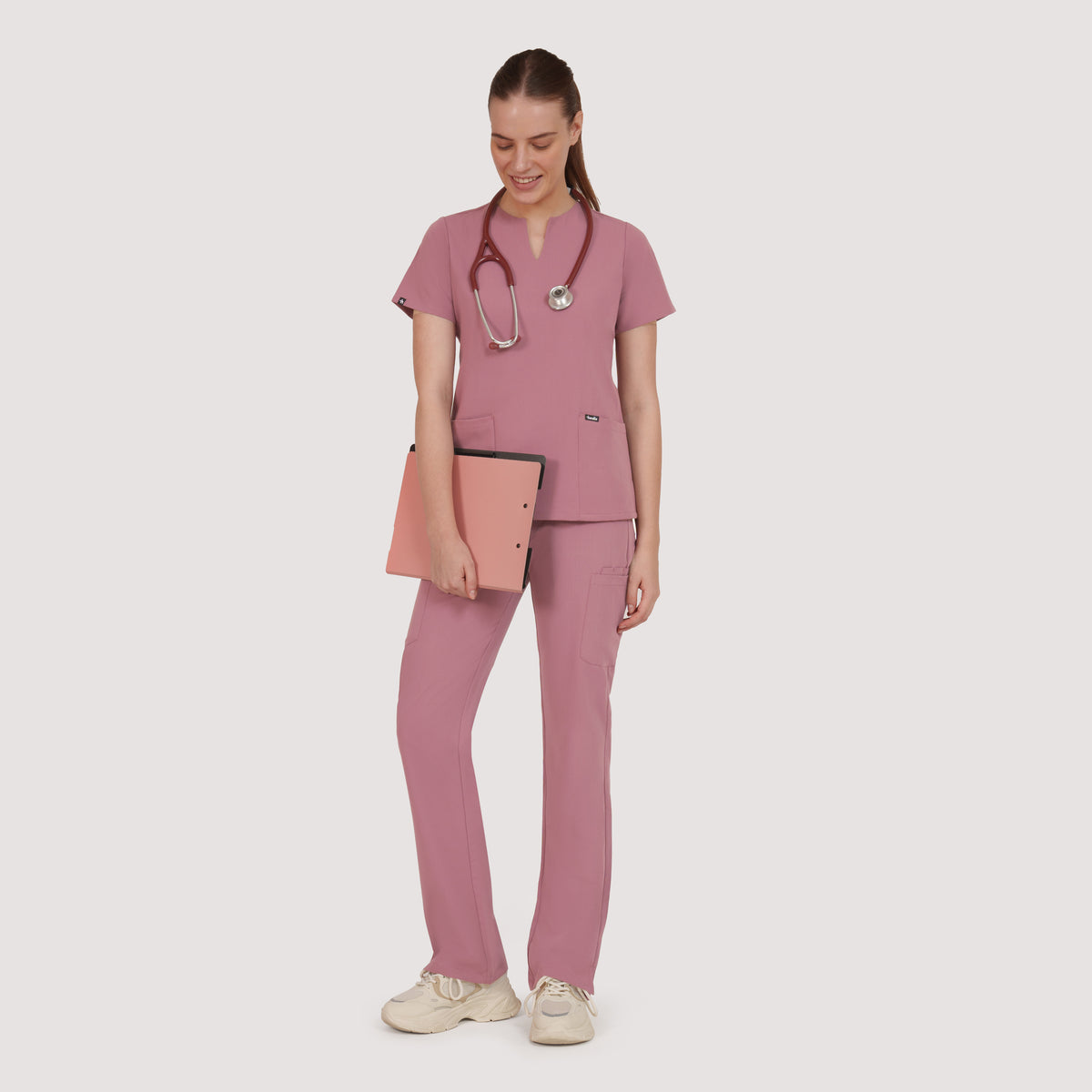Nexa Six-Pocket Scrub Top