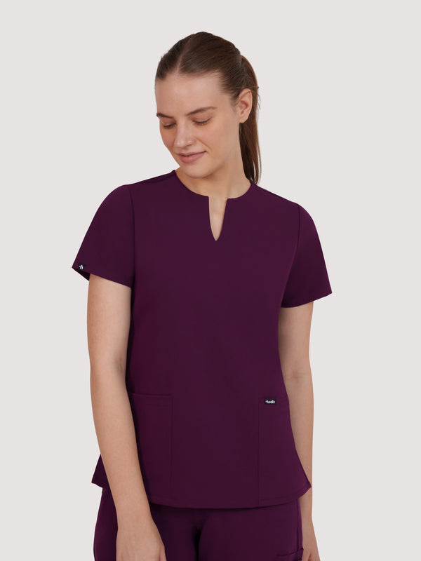 Nexa Six-Pocket Scrub Top