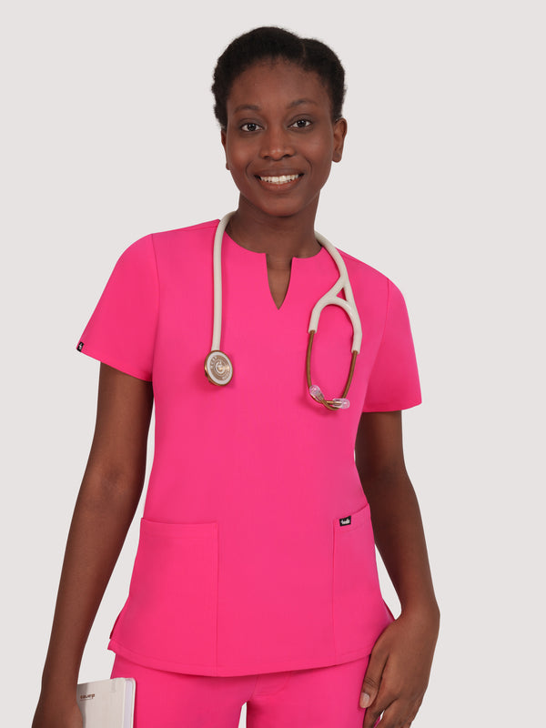 Nexa Six-Pocket Scrub Top