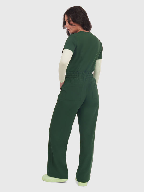 Elan High Waisted Wide-Leg Scrub Pant