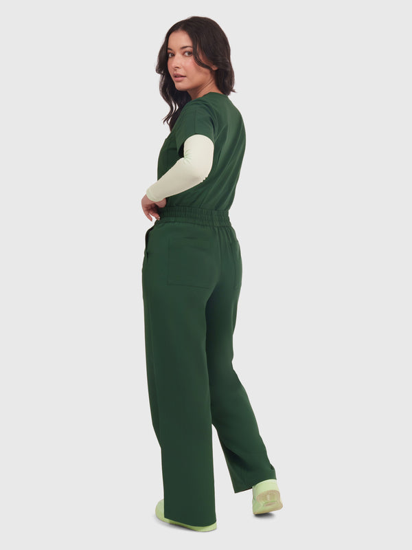 Elan High Waisted Wide-Leg Scrub Pant