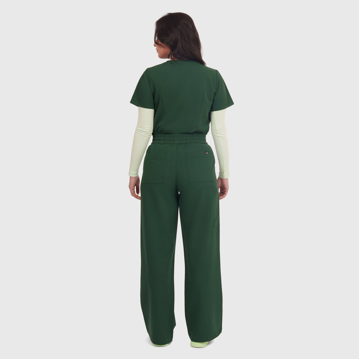 Elan High Waisted Wide-Leg Scrub Pant