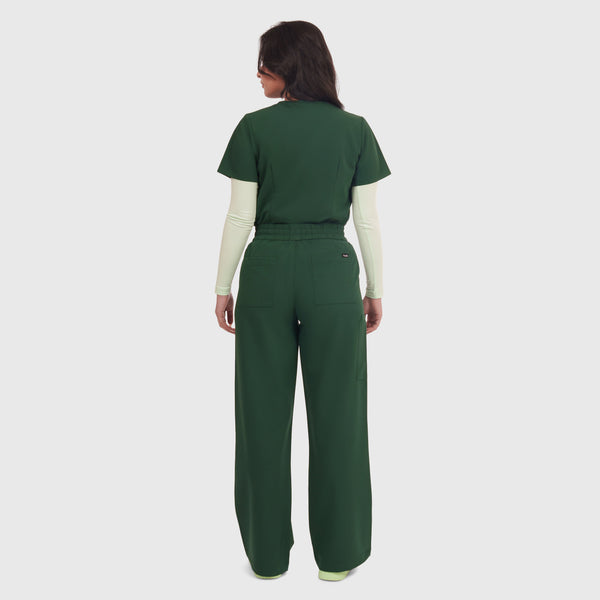 Elan High Waisted Wide-Leg Scrub Pant