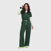 Elan High Waisted Wide-Leg Scrub Pant