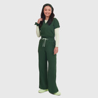 Elan High Waisted Wide-Leg Scrub Pant