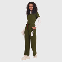 Elan High Waisted Wide-Leg Scrub Pant