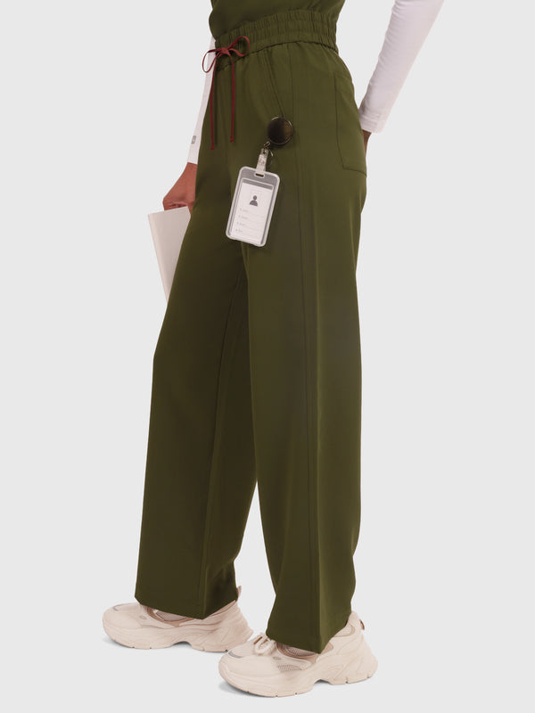 Elan High Waisted Wide-Leg Scrub Pant