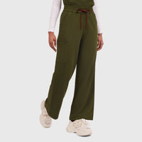 Elan High Waisted Wide-Leg Scrub Pant