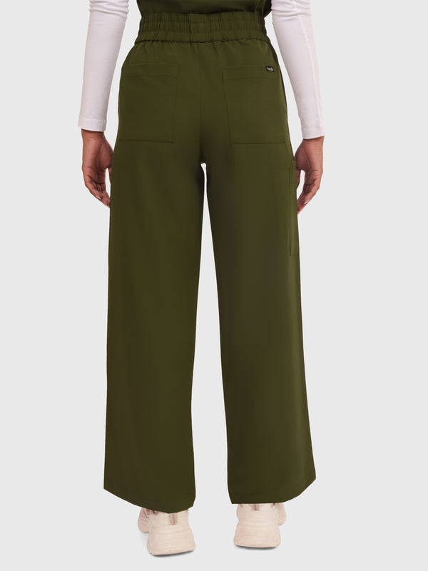 Elan High Waisted Wide-Leg Scrub Pant