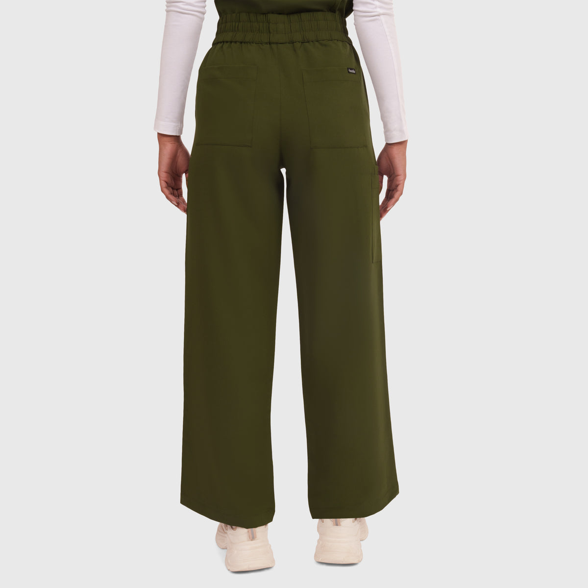 Elan High Waisted Wide-Leg Scrub Pant
