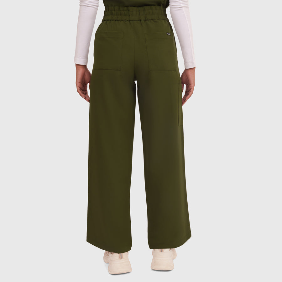 Elan High Waisted Wide-Leg Scrub Pant