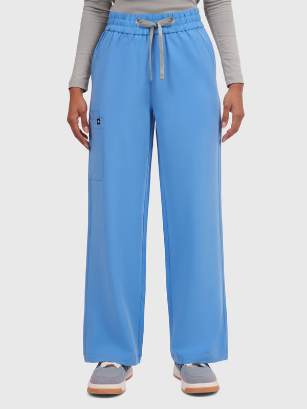 Elan High Waisted Wide-Leg Scrub Pant
