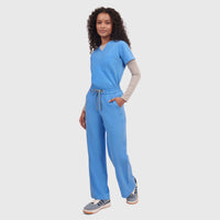 Elan High Waisted Wide-Leg Scrub Pant