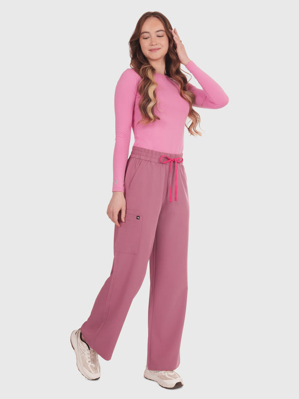 Elan High Waisted Wide-Leg Scrub Pant