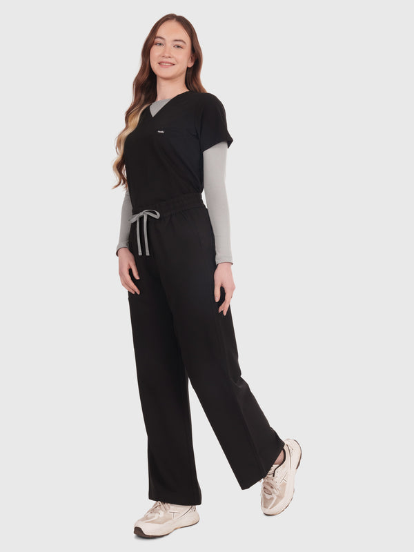 Elan High Waisted Wide-Leg Scrub Pant
