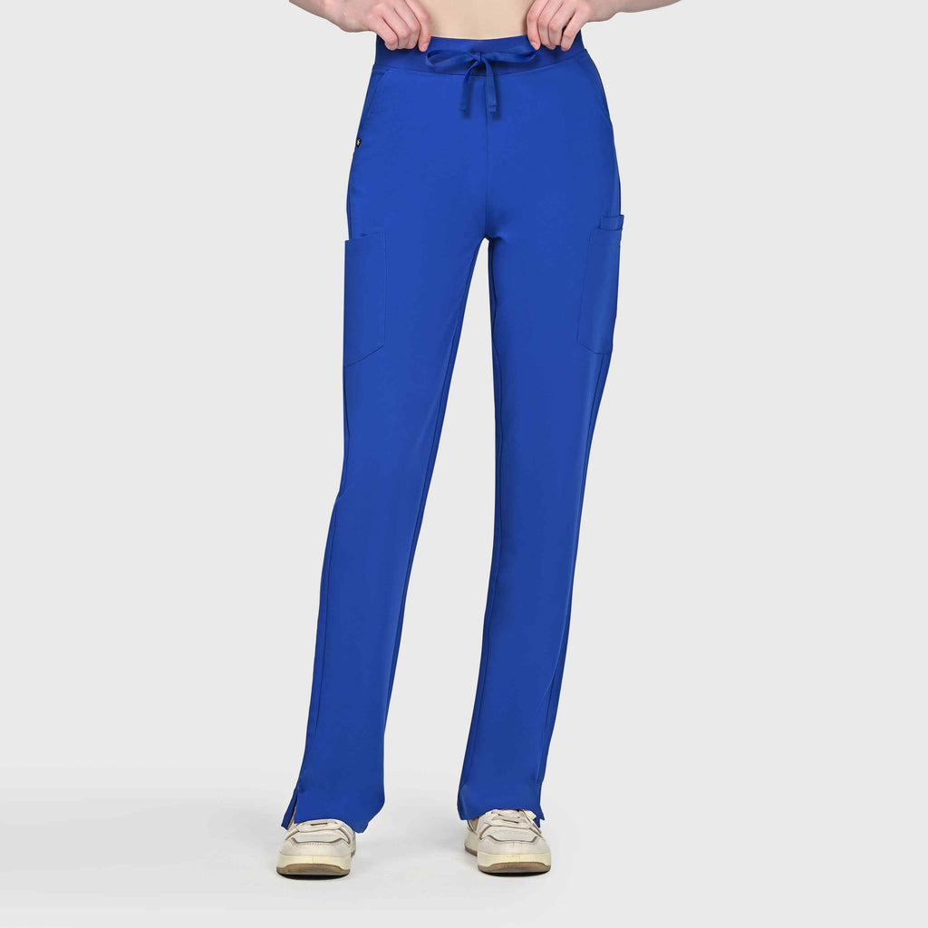 Sleek Eight-Pocket Slim Scrub Pant