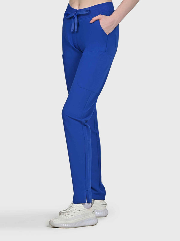 Sleek Eight-Pocket Slim Scrub Pant
