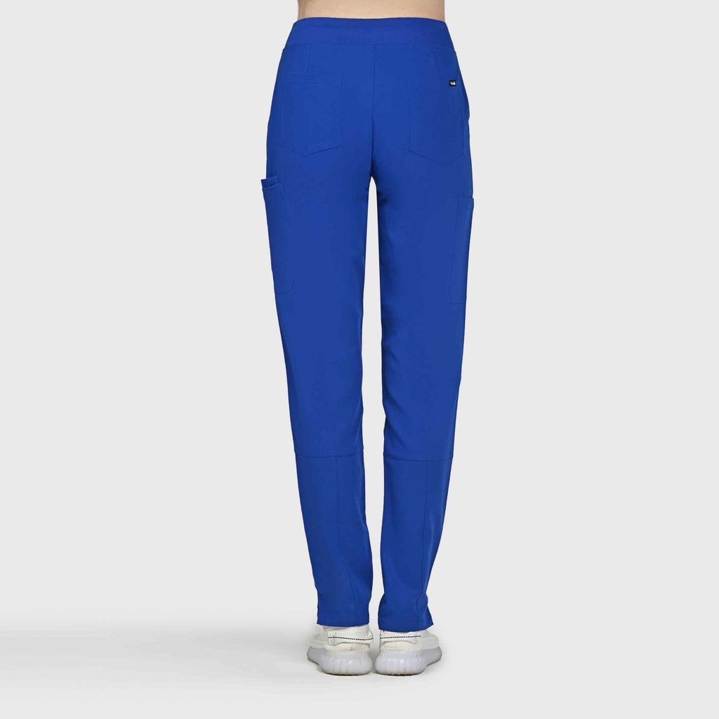 Sleek Eight-Pocket Slim Scrub Pant