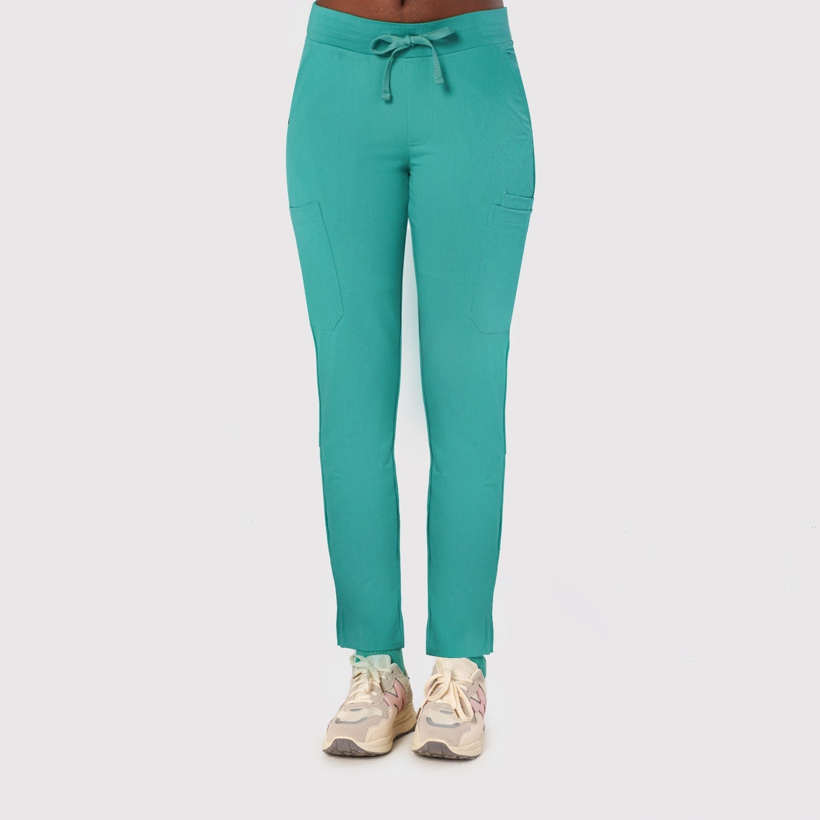 Sleek Eight-Pocket Slim Scrub Pant